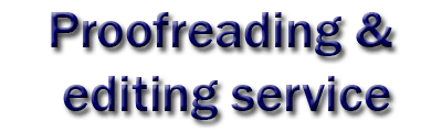 Proofreading & editing service